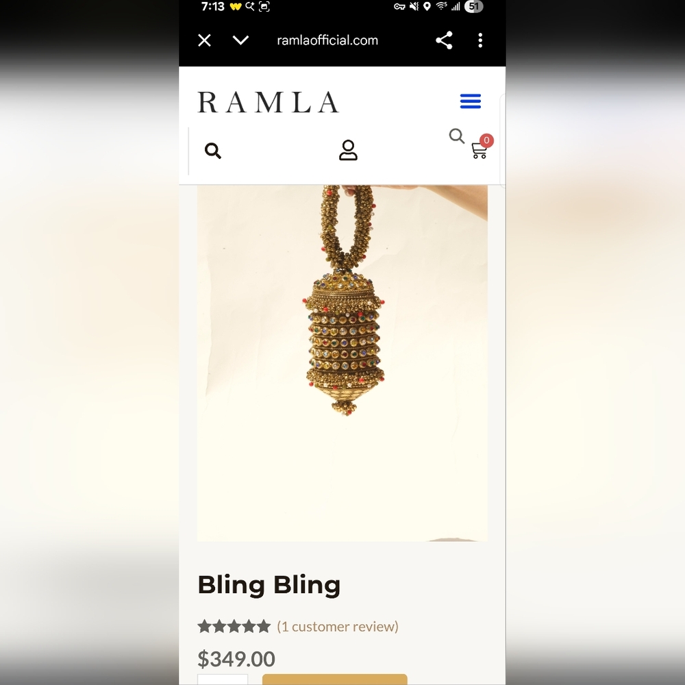 RARE Ramla NEW Bling Bling Bag - Picture 3 of 4
